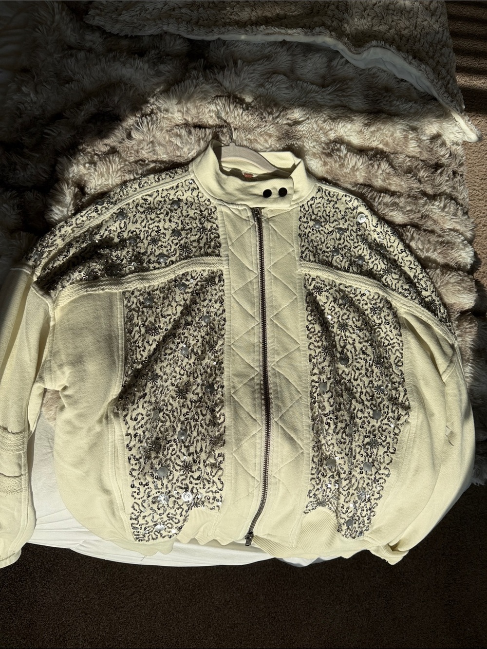 Free People Sequin Jacket